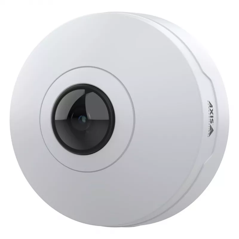 Axis M4327-P 02636-001 panorama-minidome ip-camera voor binnen, 6 MP, fisheye 180/360°, plafond/wand, wit