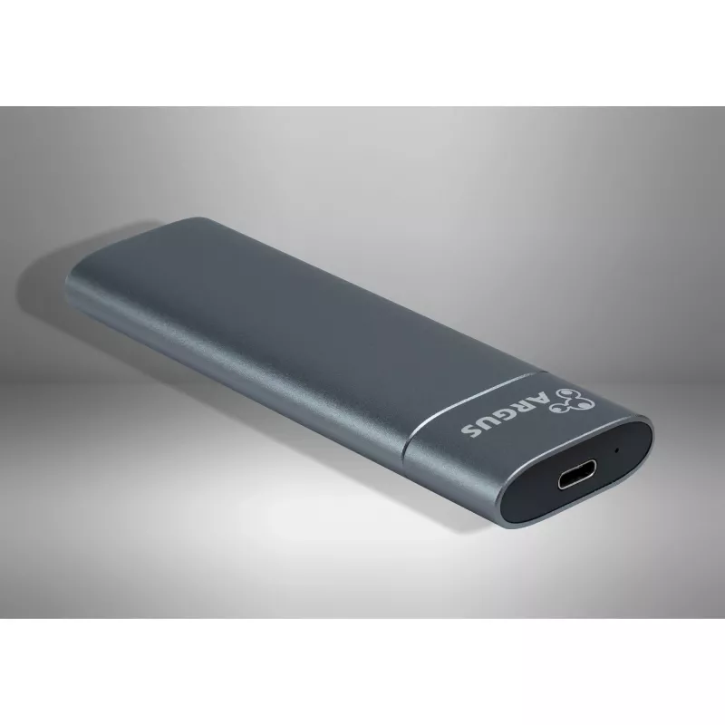Inter-Tech GD-MS013 M.2 NVMe-schijfbehuizing, USB-C 3.2 Gen 2 10 Gbit/s, 113x37x12 mm, grijs