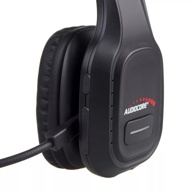 Audiocore 74452 Bluetooth-headset koptelefoon ruisonderdrukking microfoon callcenter Google Siri kantoor draadloos