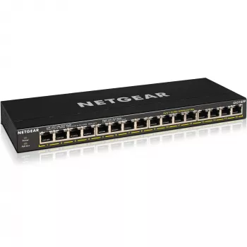 NETGEAR GS316P unmanaged Gigabit Ethernet (10/100/1000) Power over Ethernet (PoE) zwart