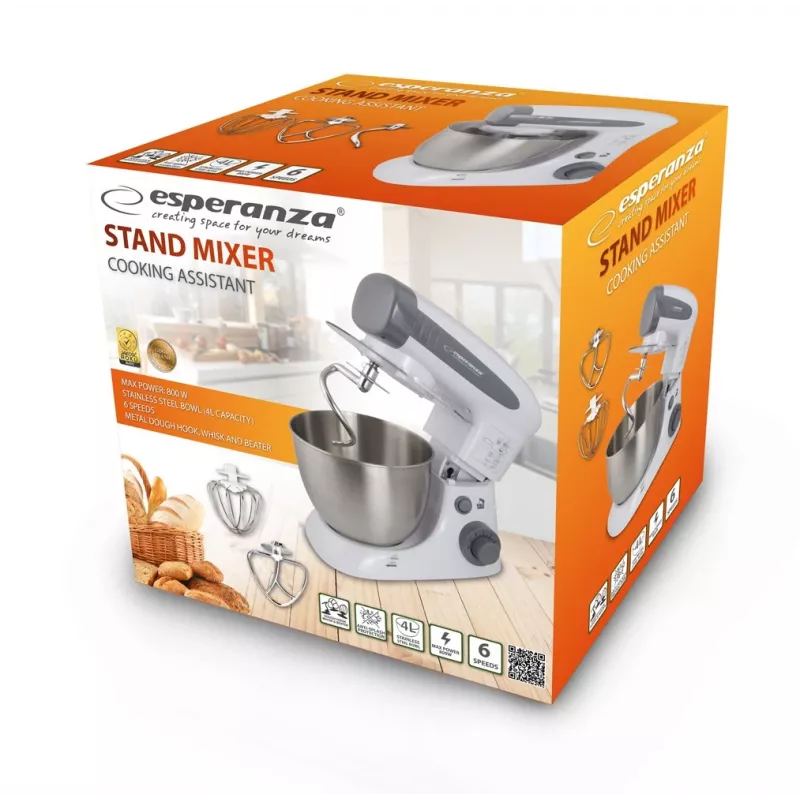 Esperanza EKM024 Cooking Assistant standmixer, 800 W, 4 l