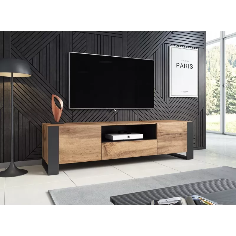 Cama TV-standaard WOOD wotan/antracite