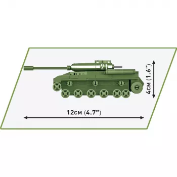 Bouwset Cobi IS-2 model, tank uit de Tweede Wereldoorlog, 130 onderdelen, aanbevolen leeftijd 6+
