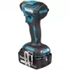 Makita DTD173RTJ accu-slagschroevendraaier, 3600 tpm, met accu's, lader en koffer, blauw/zwart