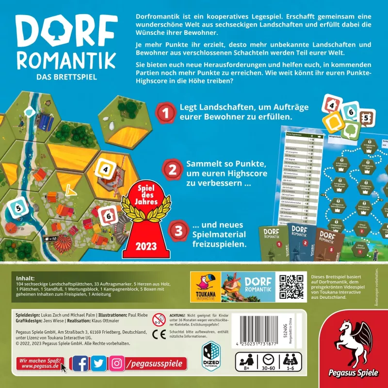Dorfromantik - het bordspel (Spiel des Jahres 2023)