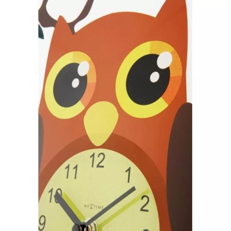 NeXtime klok 8169 Oohoo, Ø43 cm, wand, meerkleurig