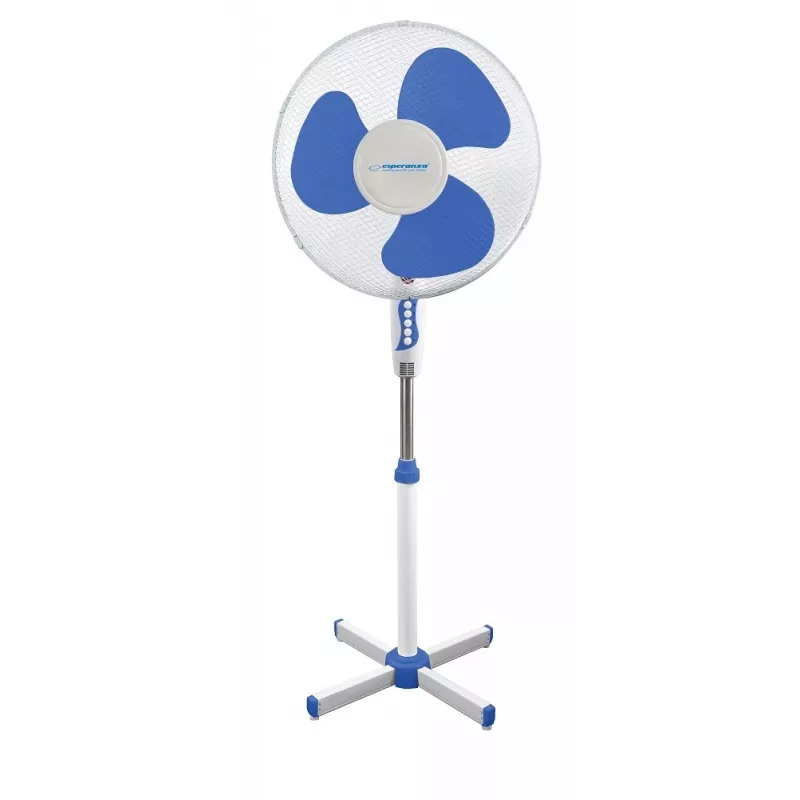 Huishoudventilator ESPERANZA EHF001WB — 40 cm, 3 snelheden, staand model, in hoogte verstelbaar, oscillerend