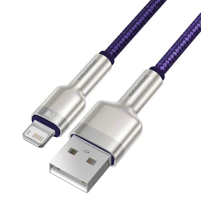USB-A naar Lightning kabel Baseus 1 m — USB-datakabel, paars