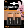 Duracell Plus 9V-batterij (MN1604 / 6LR61), 2 stuks