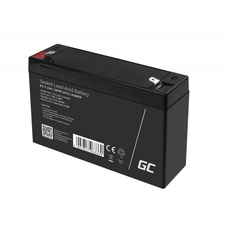 Green Cell AGM39 industriële accu 7200 mAh 6 V