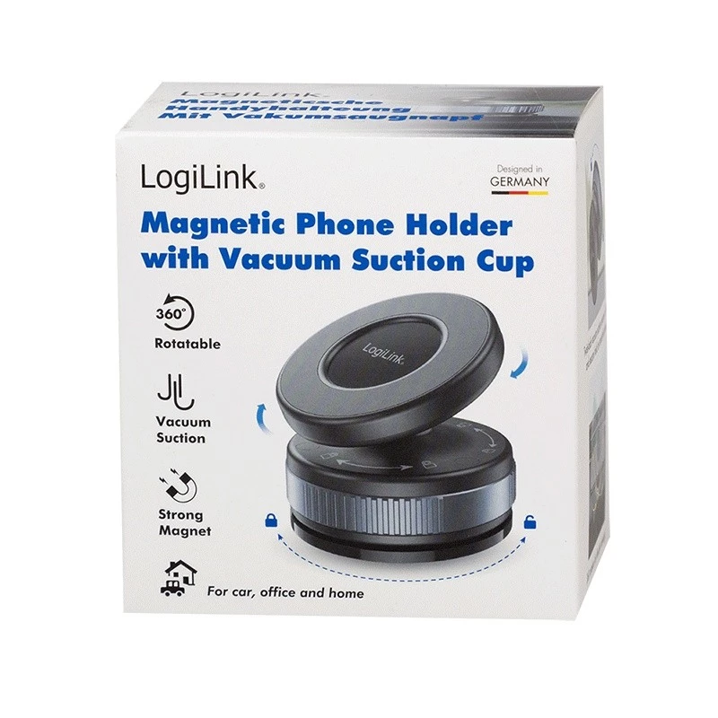 Magnetische smartphonehouder met vacuümzuignap