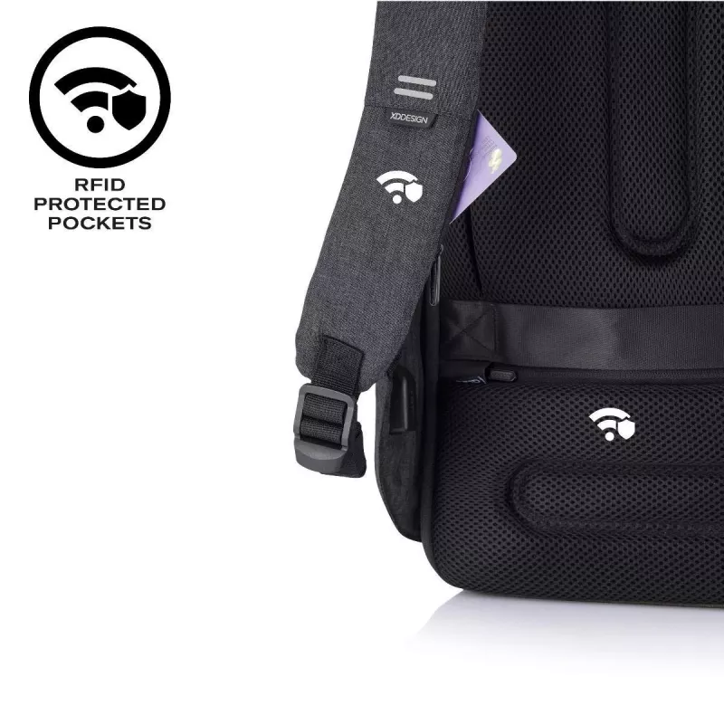 Rugzak XDDESIGN P705.291 antraciet — 18 L, notebook- en tabletvakken, afsluitbare hoofdtrits