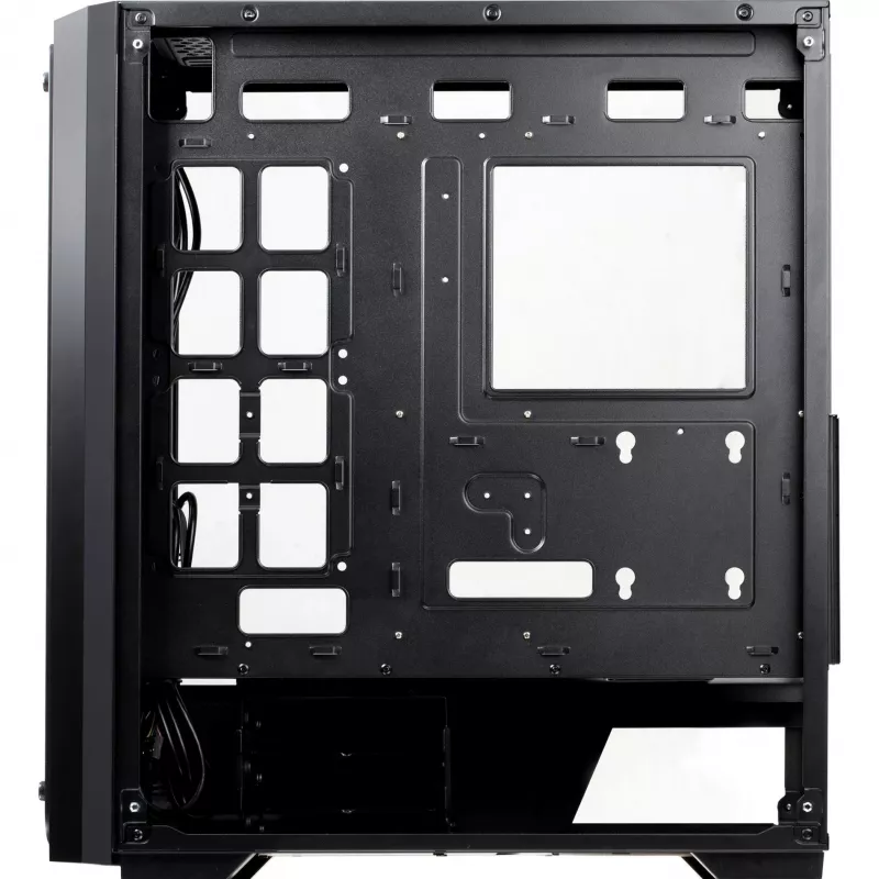RAIJINTEK PONOS TG4 - desktop - pc - SPCC - zwart - ATX - EATX - EEB - micro ATX - Mini-ATX - gaming