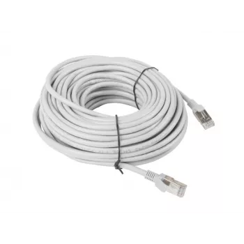 LANBERG netwerkkabel Cat5e U/UTP RJ-45 naar RJ-45 20 m grijs, 26 AWG, CCA-ader