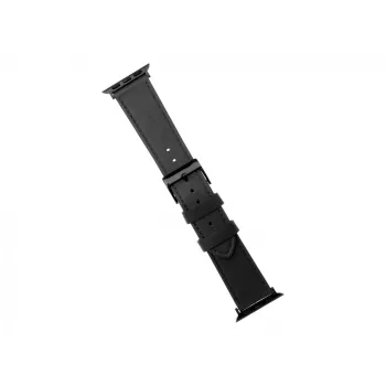 Leren band voor Apple Watch FIXED FIXLST-434-BK — zwart, vervangingsband