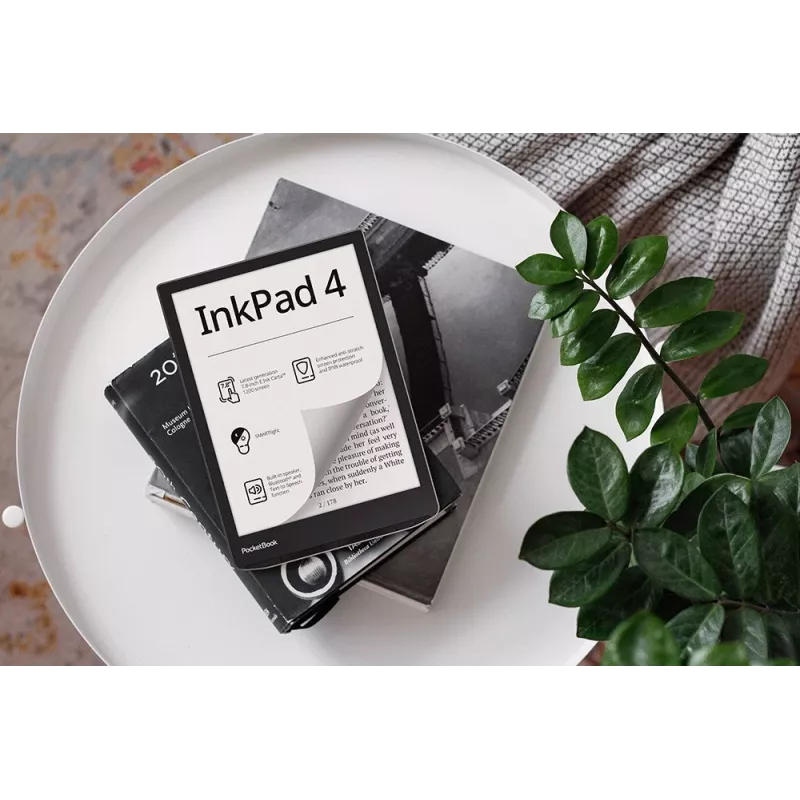 E-bookreader PocketBook InkPad 4 7,8 inch E Ink Carta, 32 GB, Wi‑Fi, zwart/zilver
