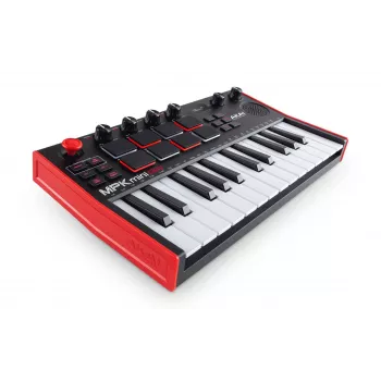 MIDI-toetsenbord Akai MPK Mini Play Mk3 25 toetsen USB zwart rood