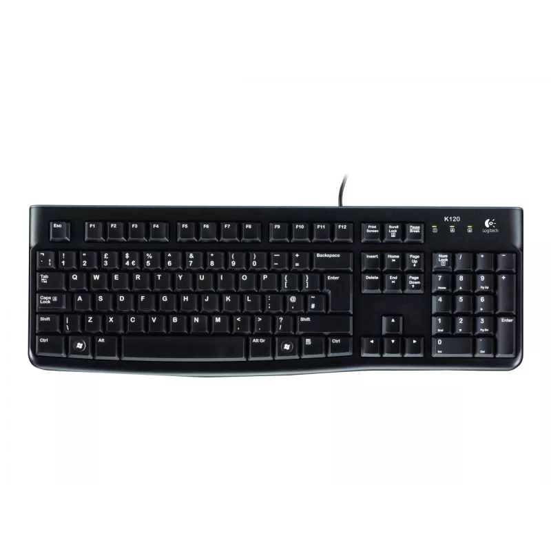 Desktop MK120, bedraad, USB, QWERTZ, zwart, muis inbegrepen