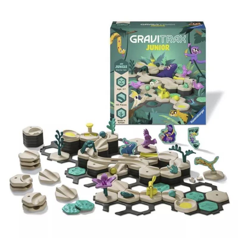 Ravensburger GraviTrax Junior Starter-Set L Jungle, knikkerbaan (27499)