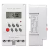 Elektronische DIN-rail tijdschakelaar QOLTEC PC0629 — 24V voeding, 16A uitgang