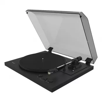 Riemgedreven audioplatenspeler TEAC TN-175-B zwart