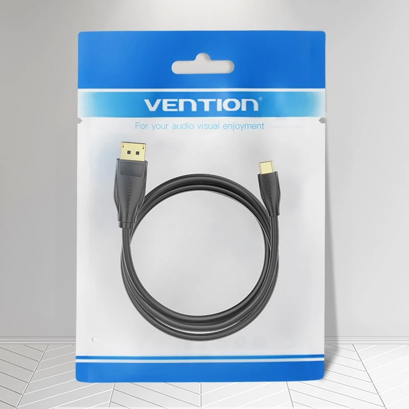 Vention USB-C naar DisplayPort 8K-kabel 2 m, USB Type-C naar DP, zwart