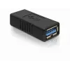 DELOCK USB 3.0-A adapter USB-A naar USB-A zwart, USB 3.0 gegevensoverdracht