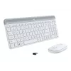 Logitech Slim Wireless Combo MK470 - toetsenbord-muisset - draadloos - 2,4 GHz - Spaans - off-white (920-009199)