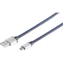 USB-kabel S/CONN 14-50029 2 m USB-A naar Micro-USB-B blauw