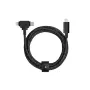 Oplaad- en datakabel native union Belt kabel Duo Pro USB-C naar USB-C en Lightning zwart