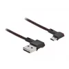 USB-kabel DeLOCK EASY-USB 2.0 Type-A naar micro-B stekker 0,5 m zwart