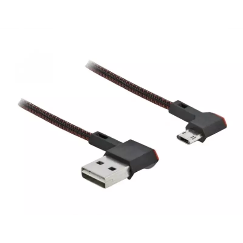 USB-kabel DeLOCK EASY-USB 2.0 Type-A naar micro-B stekker 0,5 m zwart