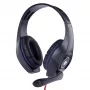 Bedrade gaming-headset GEMBIRD GHS-05-B, over-ear, 20–20000 Hz, 2 m kabel, 250 g, zwart/blauw
