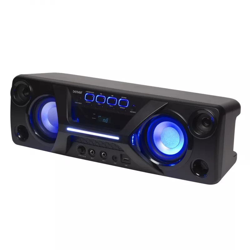 Denver BTB-410NR stereo draagbare luidspreker zwart