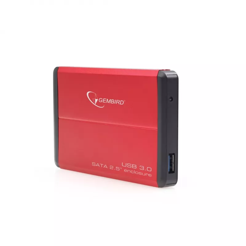 Gembird EE2-U3S-2-R - harde schijf - SATA - 6,35 cm (2.5) - 3.0 - rood - aluminium (EE2-U3S-2-R)