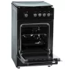 Gasfornuis MPM MPM-56-KGF-21/B — 4-pits RVS, oven 54 l, knopbediening