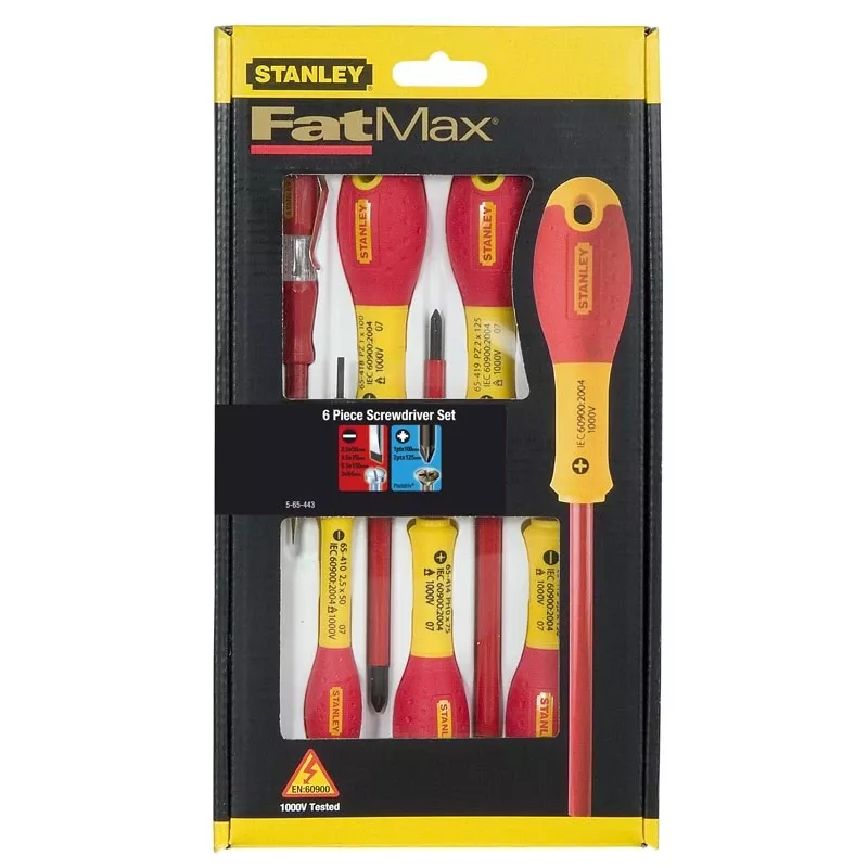 Geïsoleerde platte-kruiskop-set Stanley FATMAX 0-65-443