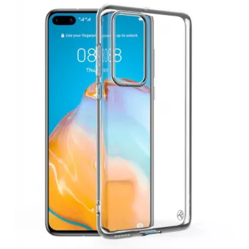 Siliconen beschermhoes Tellur voor Huawei P40, transparant