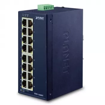 PLANET ISW-1600T netwerkswitch unmanaged Fast Ethernet (10/100) blauw
