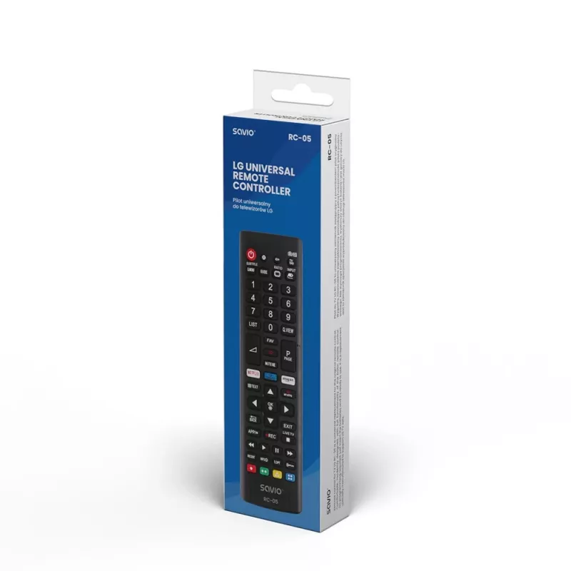Savio RC-05 zwarte IR-afstandsbediening