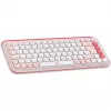 Logitech POP Icon Combo - toetsenbord-muisset - draadloos - Bluetooth LE - QWERTY - US International - rosé, off-white (920-013142)