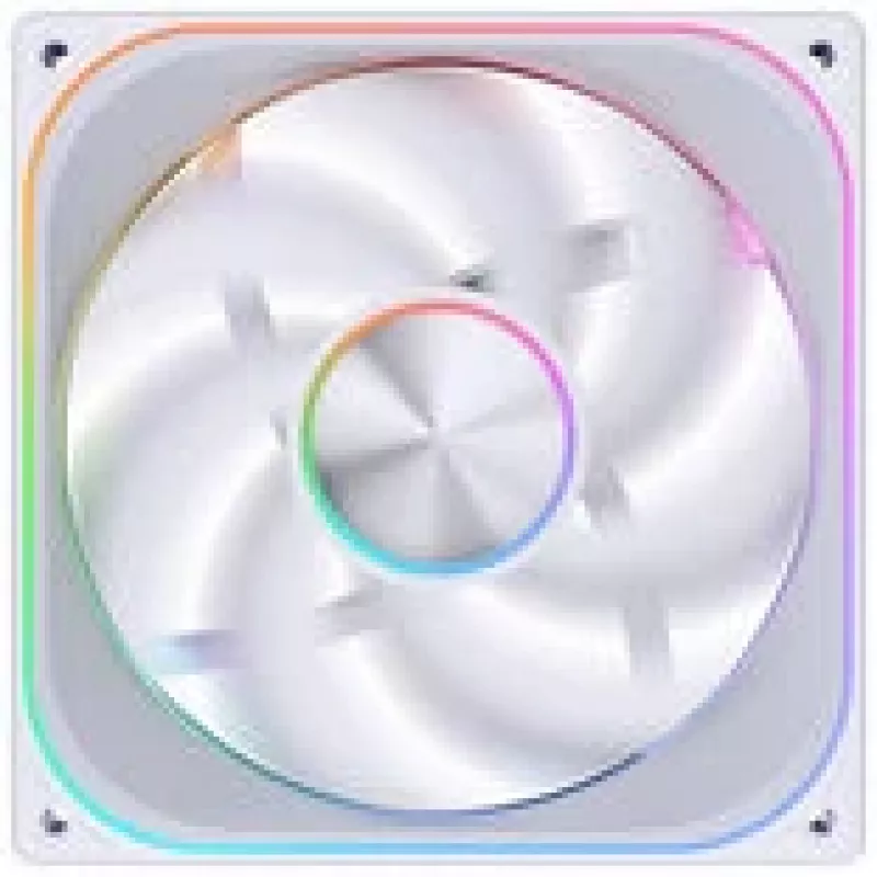 140mm Jonsbo ZA-140W PWM ARGB behuizingsventilator, wit, Infinity Mirror