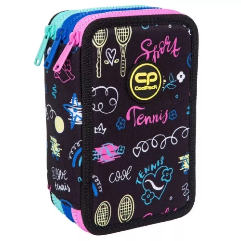 Drielaags etui met inhoud CoolPack Jumper 3 TENNIS STAR