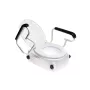 Verhoogd toilettoestel ANTAR AT51204 met deksel en armleuningen, in hoogte verstelbaar 6–14 cm, breedte 570 mm, maximale belasting 150 kg
