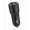 Auto-oplader voor mobiele apparaten Gembird TA-UC-AC2PDQC38-CAR-01, USB-C, 38 W, 12–24 V, zwart