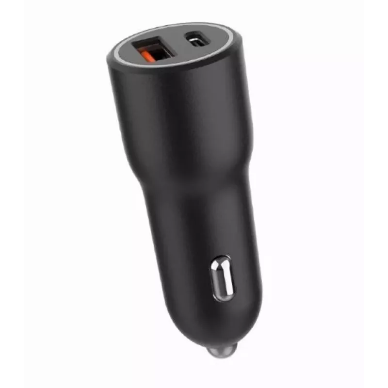 Auto-oplader voor mobiele apparaten Gembird TA-UC-AC2PDQC38-CAR-01, USB-C, 38 W, 12–24 V, zwart