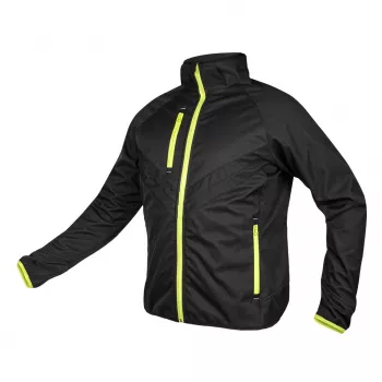 Mix&Match softshell jas zwart-geel maat XL
