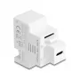 DELOCK keystone-module met USB-C PD 20W laadbus, wit