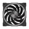 Akasa SOHO AR AK-FN108 120 mm behuizingsventilator, ARGB, zwart