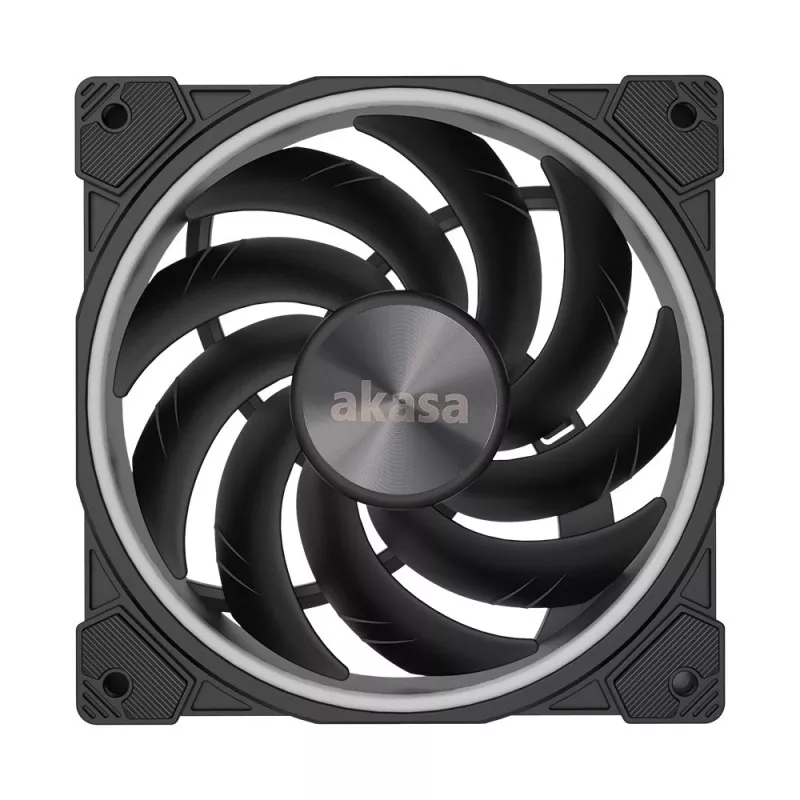 Akasa SOHO AR AK-FN108 120 mm behuizingsventilator, ARGB, zwart
